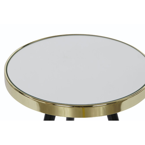 MESITA AUXILIAR ACERO ESPEJO 42,5X42,5X48 DORADO