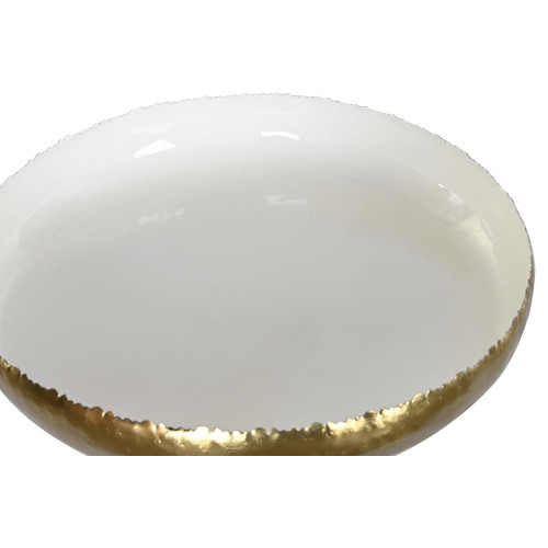 MESITA AUXILIAR ALUMINIO 43X43X61 LACADO BLANCO