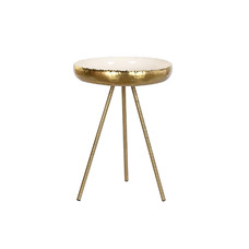 MESITA AUXILIAR ALUMINIO 43X43X61 LACADO BLANCO