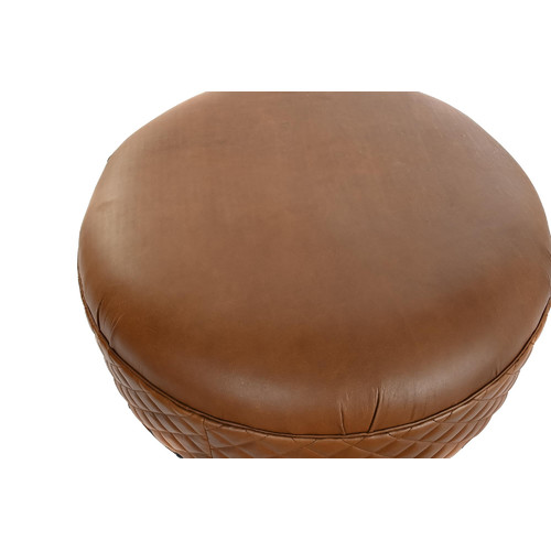 REPOSAPIES MADERA PIEL 94X94X54 MARRON