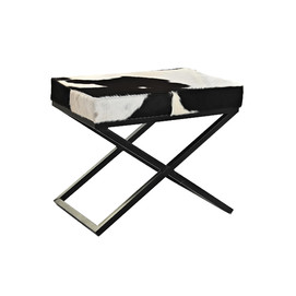 DESCALZADORA METAL PIEL 60X40X50 VACA NEGRO