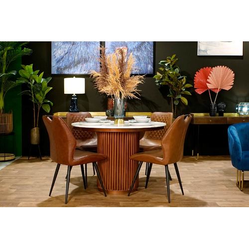 SILLA METAL POLIESTER 48X58X88,5 CAMEL