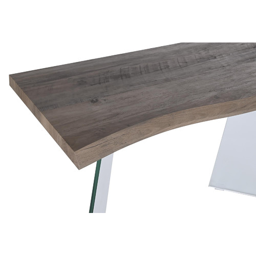 CONSOLA CRISTAL MDF 120X40X76 GRIS CLARO