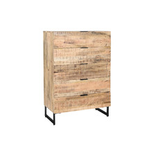 COMODA MANGO METAL 80X40X115 NATURAL NATURAL