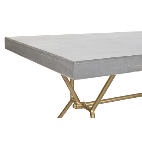 MESA COMEDOR MANGO LATON 180X90X76 ROMBO BLANCO