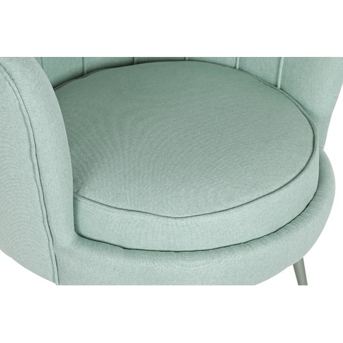 SILLON POLIESTER METAL 80X75X86 VERDE JADE