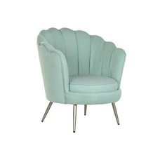 SILLON POLIESTER METAL 80X75X86 VERDE JADE