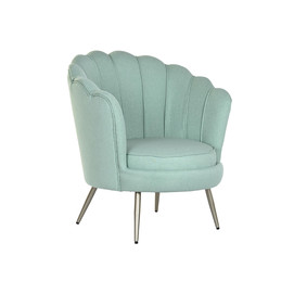 SILLON POLIESTER METAL 80X75X86 VERDE JADE