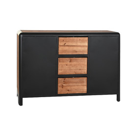 BUFFET ABETO METAL 120X40X79 MARRON OSCURO