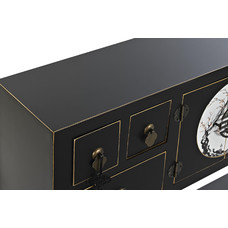 CONSOLA ABETO MDF 95X26X79 ORIENTAL NEGRO