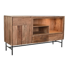 BUFFET ACACIA METAL 142X40X81 MARRON