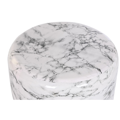 MESITA AUXILIAR HIERRO 50X50X45 SIMIL MARMOL