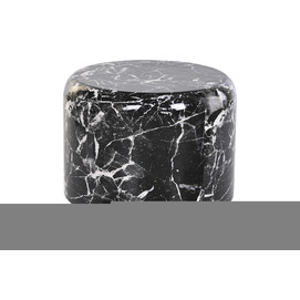 MESITA AUXILIAR HIERRO 50X50X45 SIMIL MARMOL NEGRO