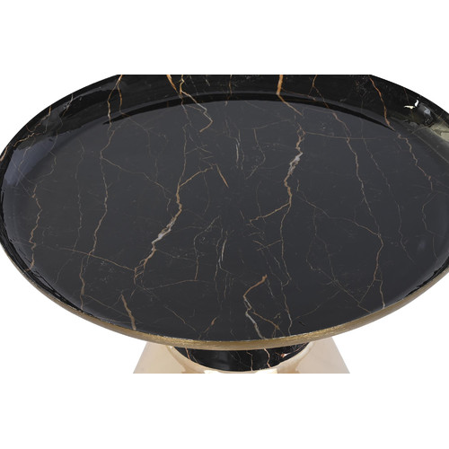 MESITA AUXILIAR CRISTAL HIERRO 60X60X57