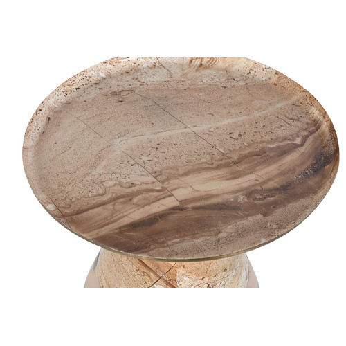 MESITA AUXILIAR CRISTAL HIERRO 50X50X49