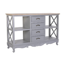 BUFFET PAULOWNIA MDF 132X40X84,5 GRIS