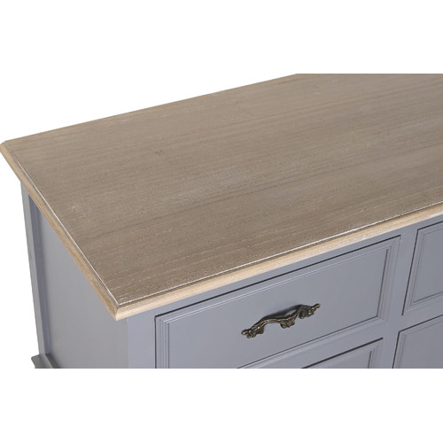 MUEBLE TV PAULOWNIA MDF 120X40X56,5 4 CAJONES GRIS