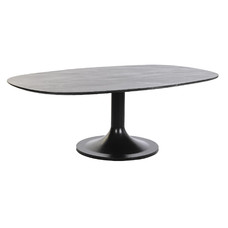 MESA CENTRO METAL MARMOL 120X70X39 53,40 NEGRO