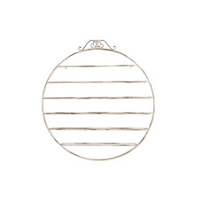 BOTELLERO METAL 105X9,5X114 ENVEJECIDO BLANCO