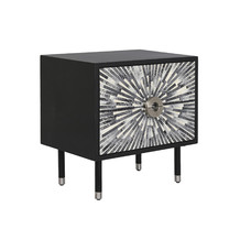 MESITA DE NOCHE HUESO RESINA 50X35X51 TARACEA