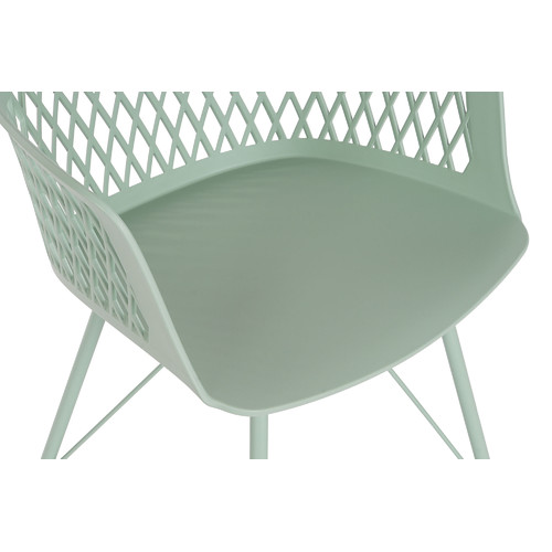 SILLA PP METAL 57X57X80,5 VERDE