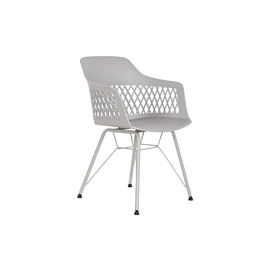 SILLA PP METAL 57X57X80,5 GRIS CLARO