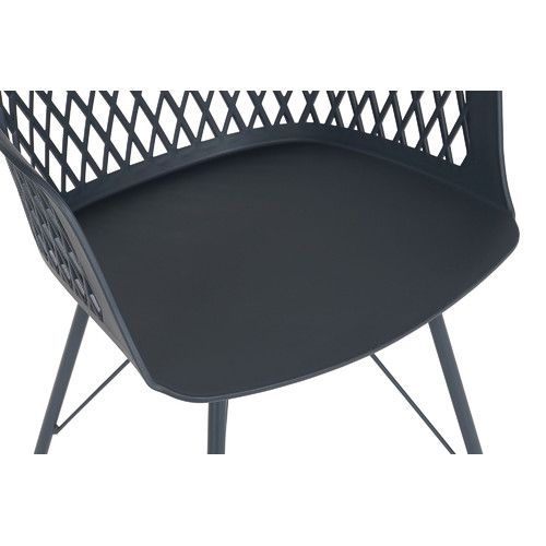 SILLA PP METAL 57X57X80,5 AZUL MARINO