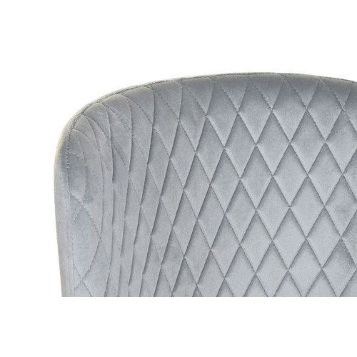 SILLA POLIESTER METAL 52X61X84 ROMBO GRIS