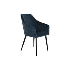 SILLA POLIESTER METAL 57X61X93 AZUL PETROLEO