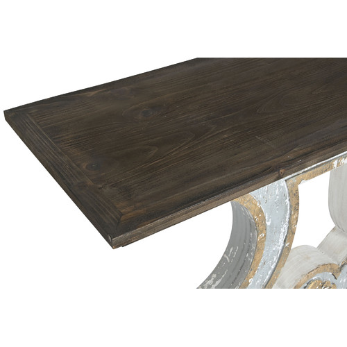 CONSOLA ABETO MDF 121,5X40X95 ENVEJECIDO