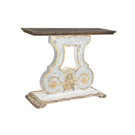 CONSOLA ABETO MDF 121,5X40X95 ENVEJECIDO