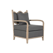 BUTACA ABETO POLIESTER 70X70X88 GRIS OSCURO