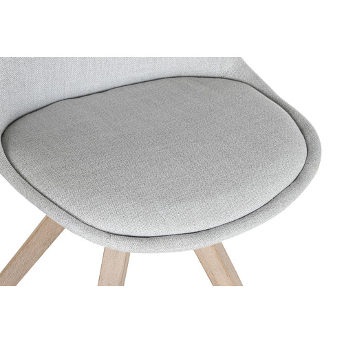 SILLA ROBLE POLIESTER 48X55X84 GRIS CLARO