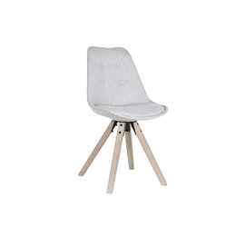 SILLA ROBLE POLIESTER 48X55X84 GRIS CLARO