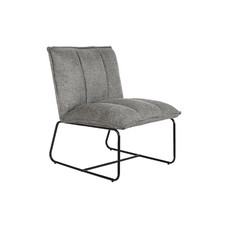 SILLON POLIESTER METAL 66X71X77 GRIS