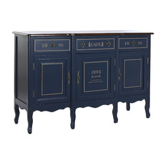 BUFFET PAULOWNIA 120X48X90 AZUL MARINO