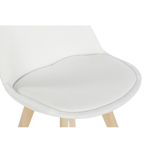 SILLA POLIESTER HAYA 48X56X83 ACOLCHADO BLANCO
