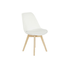 SILLA POLIESTER HAYA 48X56X83 ACOLCHADO BLANCO