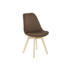 SILLA POLIESTER HAYA 48X56X83 ACOLCHADO MARRON