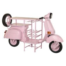 BOTELLERO HIERRO MANGO 195X70X106 MOTO ROSA PALO