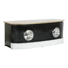 MESA CENTRO MANGO HIERRO 120X45X45 FOCOS NEGRO