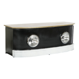 MESA CENTRO MANGO HIERRO 120X45X45 FOCOS NEGRO