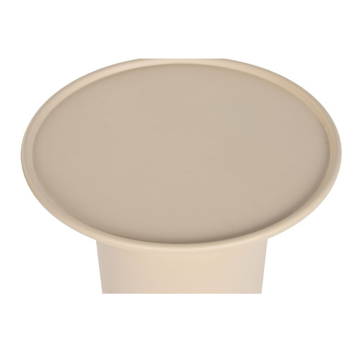 MESITA AUXILIAR HIERRO 54X54X51,5 RUGOSO BEIGE