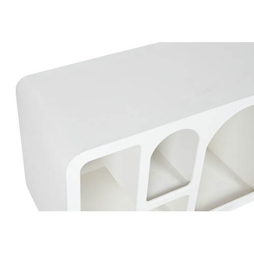 MUEBLE TV ABETO MDF 160X40X50 26,00 RUGOSO BLANCO