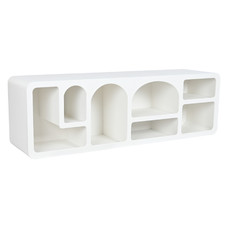 MUEBLE TV ABETO MDF 160X40X50 26,00 RUGOSO BLANCO