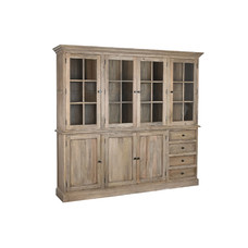 VITRINA MANGO CRISTAL 218,4X40,6X203 MARRON