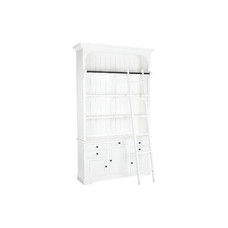 ESTANTERIA MDF 137X38X234 ESCALERA BLANCO