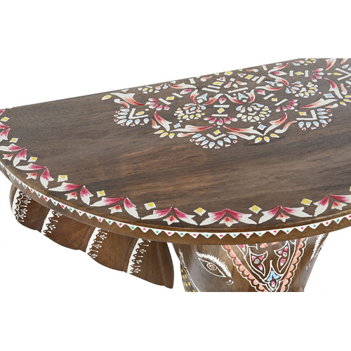 CONSOLA MANGO 68X34X78 ELEFANTE MULTICOLOR