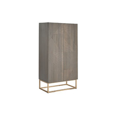 ARMARIO MADERA JAMUN 70X38X140 GRIS OSCURO