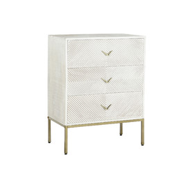 COMODA MANGO METAL 70X40X90 34,20 DECAPE BLANCO